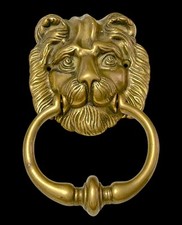 Batacchio in ottone Testa di Lione