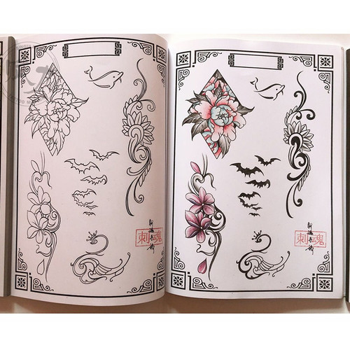 Modello libro tatuaggi arte