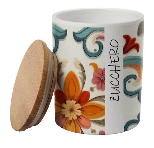Barattolo zucchero ceramica - barattolo,