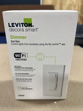 Leviton Interruttore Dimmer Intelligente 2a Generazione Z02-D26HD-2RW Bianco Filo Neutro WiFi