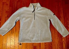 Giacca Pile Vintage Donna Napapijri Quarto Zip Grande Blu Made In Italy