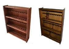 Portapipe rastrelliera per pipa in legno 39 CON 2 CASSETTI