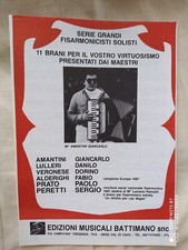 SERIE GRANDI FISARMONICISTI SOLISTI - 13 SPARTITI AA.VV. - 1988 - ED. BATTIMANO