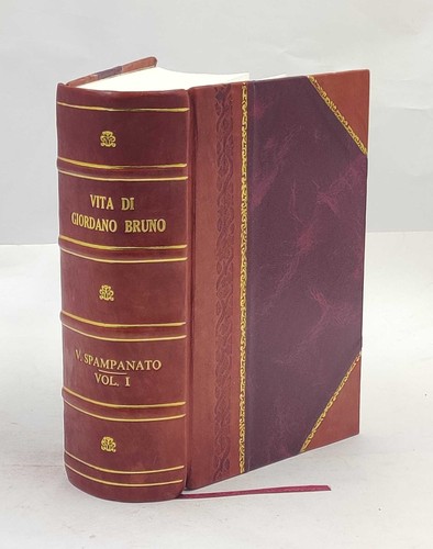 Vita giordano bruno volume - vita,