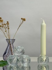 Portacandele in vetro design a