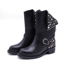Women's Punk Round Toe Studs