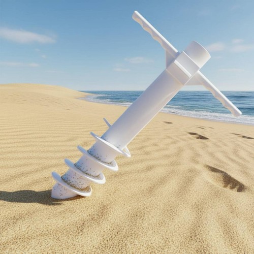 Trivella ombrellone spiaggia - trivella,