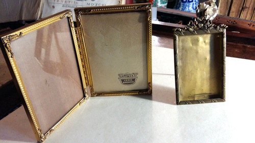 Due cornici bronzo porta - ,