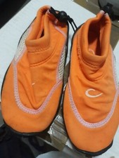 lotto 563b scarpe arancioni sandali bimbo bambino piscina mare n.32