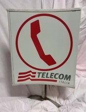 Insegna Telefonica Telefono trifacciale Telecom