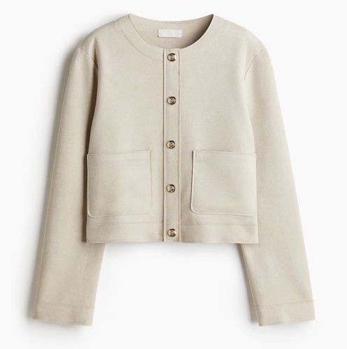 Cardigan top giacca beige - h&m,