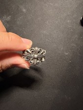 Anello doppio floreale cuori - anello,