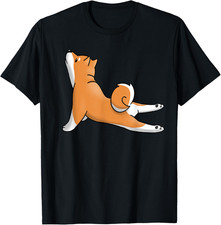 Yoga Shiba Inu Cane Maglietta