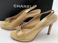 CHANEL originale vintage donna taglia 37.5 pelle