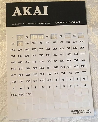 Akai adattatore sintonizzatore - adattatore,