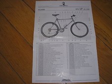 MOUNTAIN BIKE MTB ATALA UP OS 2300 SCHEDA TECNICA CON CODICI RICAMBI