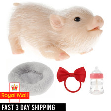 Bambola maiale silicone 6 pollici giocattolo mini morbida realistica rinata silicone maiale ornamenti per