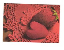 Fragola con cuore Cartolina