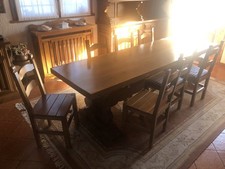 Arredo soggiorno esclusivo rovere massello artigianale.