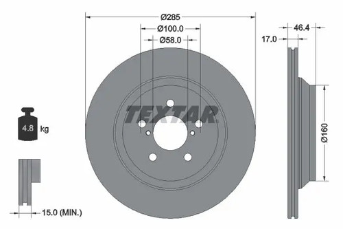 Disco freno ventilazione - 2x,