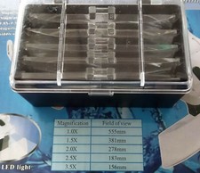 Set 5 lenti per occhiali modellismo