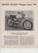advertising TEST MOTO GUZZI DINGO CROSS 50 1970 MOTOITALIANE   MOTOSPORT EPOCA