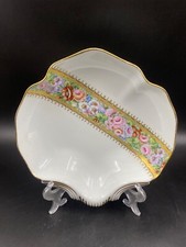 Centrotavola vaso alzatine portafrutta LIMOGES CONCHIGLIA fiori oro evocativo