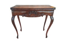 Raro e prezioso Tavolo a libro Scrittoio Luigi XV Emiliano in noce