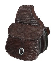 Bisaccia posteriore in cuoio