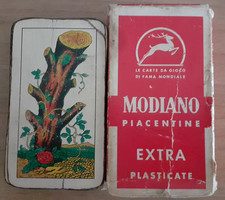 Vecchie carte da gioco piacentine da osteria MODIANO