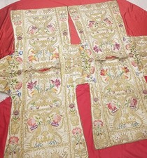 VELO OMERALE ANTICO PARAMENTI TESSUTO ECCLESIASTICO PIANETA DALMATICA STOLA VELO