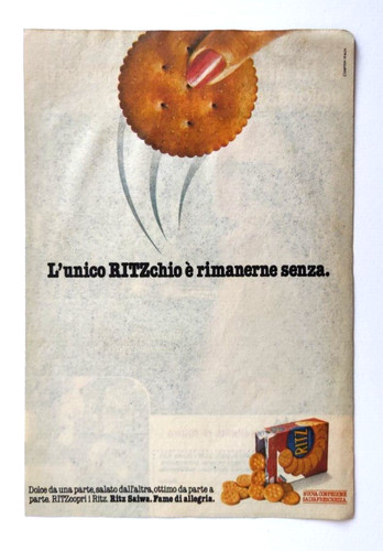 Pubblicita ritz saiwa - ritz,