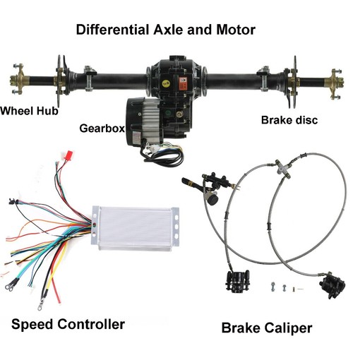 Kit assale posteriore atv - assale, 30"