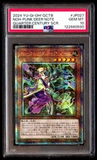 PSA 10 Noh-p.u.n.k. Banconota Cervo Jp027 Quarto Secolo Segreta Rara Yu-gi-oh