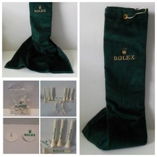 ROLEX Asciugamano Golf Morbido Velluto Logo Ricamato NUOVO - più 10 T-shirt e pennarelli a sfera