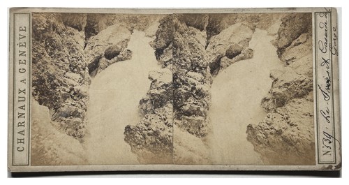 Suisse cascade gorge c1860 - cascade,