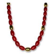 Collana perle ovali acriliche