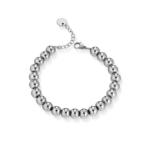 Bracciale con sfere acciaio - bracciale, in