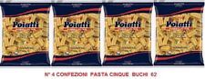 PASTA CINQUE BUCHI DI SEMOLA DI GRANO DURO SICILIANO 100% POIATTI N° 62  KG 4