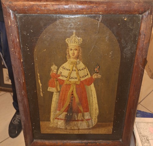 Dipinto olio tavola - ad,