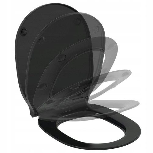 Sedile soft close nero - wc,