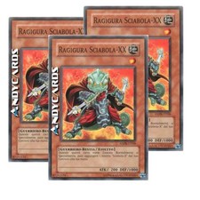 3x RAGIGURA SCIABOLA-XX (Xx-Saber Ragigura) • Comune • ANPR IT036 • Unl • Yugioh