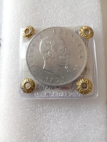 Lire 1871 argento di - 5,