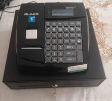 REGISTRATORE DI CASSA  MODELLO CUSTOM BIG PLUS BLACK+CASSETTO E ALIMENTATORE