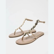 Zara Womans  Metallic Beaded