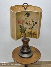 antica lampada da tavolo 1950 legno ottone