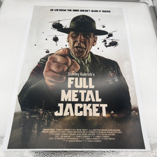 LOTTO 2 POSTER LOCANDINA FULL METAL JACKET STANLEY KUBRICK 32x45 Cm