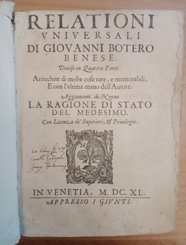 Seicentina giovanni botero - seicentina,