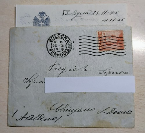 Storia postale 1918 - storia, lettera