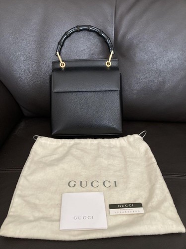 Auth old gucci - old, leather